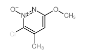 Pyridazine,3-chloro-6-methoxy-4-methyl-, 2-oxide结构式