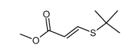 3-[(1,1-Dimethylethyl)thio]propenoic acid methyl ester structure