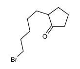 2-(5-bromopentyl)cyclopentan-1-one结构式