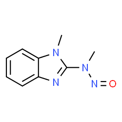 1H-Benzimidazol-2-amine,N,1-dimethyl-N-nitroso-(9CI) structure