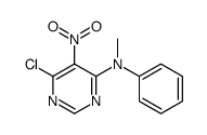 6-chloro-N-methyl-5-nitro-N-phenylpyrimidin-4-amine结构式