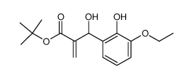 tert-butyl 3-(3-ethoxy-2-hydroxyphenyl)-3-hydroxy-2-methylenenpropanoate结构式