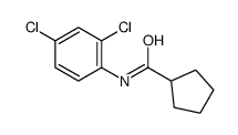 Cyclopentanecarboxamide, N-(2,4-dichlorophenyl)- (9CI) structure