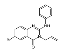 3-Allyl-6-bromo-2-(phenylamino)quinazolin-4(3H)-one结构式