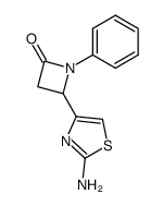 4-(2-AMINOTHIAZOL-4-YL)-1-PHENYLAZETIDIN-2-ONE structure