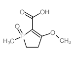 3-methoxy-1-methyl-1-oxo-1$l^C7H11O4P-phosphacyclopent-2-ene-2-carboxylic acid结构式