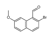 2-bromo-7-methoxynaphthalene-1-carbaldehyde结构式