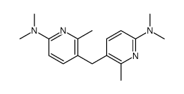 5-[[6-(dimethylamino)-2-methylpyridin-3-yl]methyl]-N,N,6-trimethylpyridin-2-amine Structure