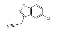 2-(5-chloro-1,2-benzoxazol-3-yl)acetonitrile Structure