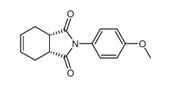 N-(4-Methoxy-phenyl)-cis-cyclohexen-(4)-dicarbonsaeure-(1,2)-imid Structure