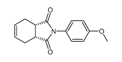 N-(4-Methoxy-phenyl)-cis-cyclohexen-(4)-dicarbonsaeure-(1,2)-imid结构式