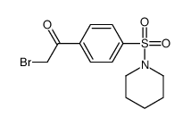 2-BROMO-1-[4-(PIPERIDIN-1-YLSULFONYL)PHENYL]ETHANONE Structure