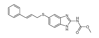 [5-(3-phenyl-allylsulfanyl)-1(3)H-benzoimidazol-2-yl]-carbamic acid methyl ester结构式