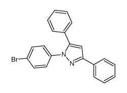 1-(4-bromophenyl)-3,5-diphenylpyrazole结构式