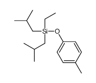 ethyl-(4-methylphenoxy)-bis(2-methylpropyl)silane结构式