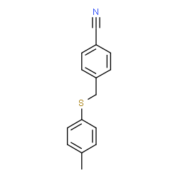 4-[[(4-METHYLPHENYL)THIO]METHYL]-BENZONITRILE structure