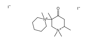 1,1,2,5-tetramethyl-5-(1-methylpiperidin-1-ium-1-yl)piperidin-1-ium-4-one,diiodide结构式