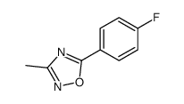 5-(4-Fluoro-phenyl)-3-methyl-[1,2,4]oxadiazole结构式