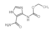 Carbamic acid,[5-(aminocarbonyl)-1H-imidazol-4-yl]-, ethyl ester (9CI)结构式