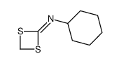N-cyclohexyl-1,3-dithietan-2-imine Structure