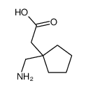 Cyclopentaneacetic acid,1-(aminomethyl)-结构式