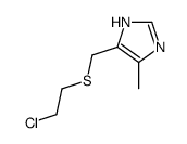 4-(2-chloroethylsulfanylmethyl)-5-methyl-1H-imidazole结构式