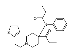 N-phenyl-N-[4-propanoyl-1-(2-thiophen-2-ylethyl)piperidin-4-yl]propanamide结构式