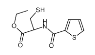 ethyl (2R)-3-sulfanyl-2-(thiophene-2-carbonylamino)propanoate Structure