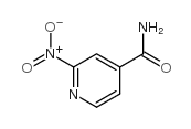 2-NITROPYRIDINE-4-CARBAMIDE结构式