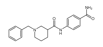 N-[4-(aminocarbonyl)phenyl]-1-benzylpiperidine-3-carboxamide Structure