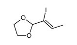 2-iodo 2(Z)-butenal ethylene glycol acetal结构式