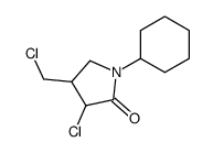 N-Cyclohexyl-3-chlor-4-chlormethyl-2-pyrrolidinon结构式