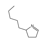 2-pentyl-3,4-dihydro-2H-pyrrole结构式