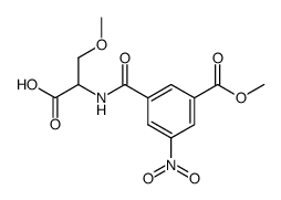 DL-N-(3-Methoxycarbamoyl-5-nitrobenzoyl)-O-methylserin Structure