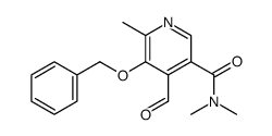4-formyl-N,N,6-trimethyl-5-phenylmethoxypyridine-3-carboxamide Structure