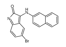 5-bromo-3-(naphthalen-2-ylamino)indol-2-one Structure