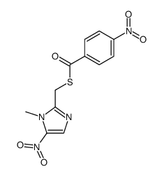 1-methyl-5-nitro-2-(4-nitro-benzoylsulfanylmethyl)-1H-imidazole Structure