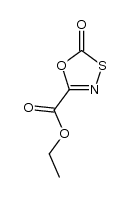 1,3,4-OXATHIAZOLE-5-CARBOXYLIC ACID, 2-OXO-, ETHYL ESTER结构式