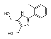 [4-(hydroxymethyl)-2-(2-methylphenyl)-1H-imidazol-5-yl]methanol结构式