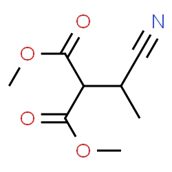 Propanedioic acid, (1-cyanoethyl)-, dimethyl ester (9CI) structure