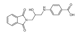 4-(2-hydroxy-3-phthalimido-propylamino)-benzoic acid Structure