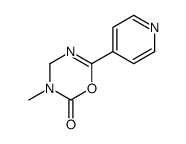 3-methyl-6-pyridin-4-yl-4H-1,3,5-oxadiazin-2-one结构式