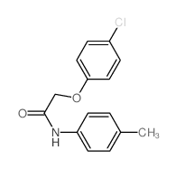 Acetamide, 2-(4-chlorophenoxy)-N-(4-methylphenyl)- Structure