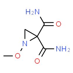 2,2-Aziridinedicarboxamide,1-methoxy-,(1R)-(9CI) Structure