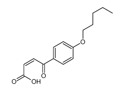 4-oxo-4-(4-pentoxyphenyl)but-2-enoic acid Structure