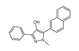 1-methyl-5-naphthalen-2-yl-3-phenylpyrazol-4-ol结构式