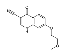 7-(2-Methoxyethoxy)-4-oxo-1,4-dihydro-3-quinolinecarbonitrile Structure