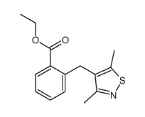 ethyl 2-[(3,5-dimethyl-1,2-thiazol-4-yl)methyl]benzoate结构式