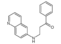 1-phenyl-3-(quinolin-6-ylamino)propan-1-one Structure