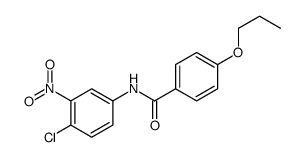 N-(4-chloro-3-nitrophenyl)-4-propoxybenzamide结构式